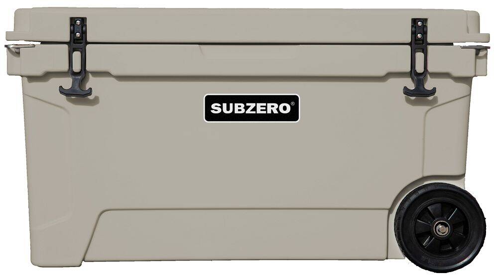 SubZero CB2008TN Tan 68.6Quart Wheeled Cooler With Basket at Sutherlands